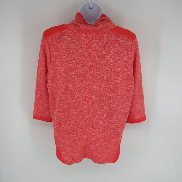 Ruby Rd Womens Marled Knit Coral Top Petite Small NWT $59 - Picture 3 of 4